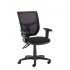 Altino 2 lever high mesh back operators chair with adjustable arms