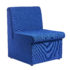 Alto modular reception seating with no arms - blue