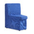 Alto modular reception seating concave with no arms - blue