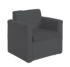 Alto modular reception seating armchair - charcoal