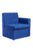 Alto modular reception seating with left hand arm - blue