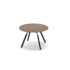 Anson executive circular meeting table with A-frame legs - barcelona walnut