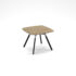 Anson executive square meeting table with A-frame legs - barcelona walnut