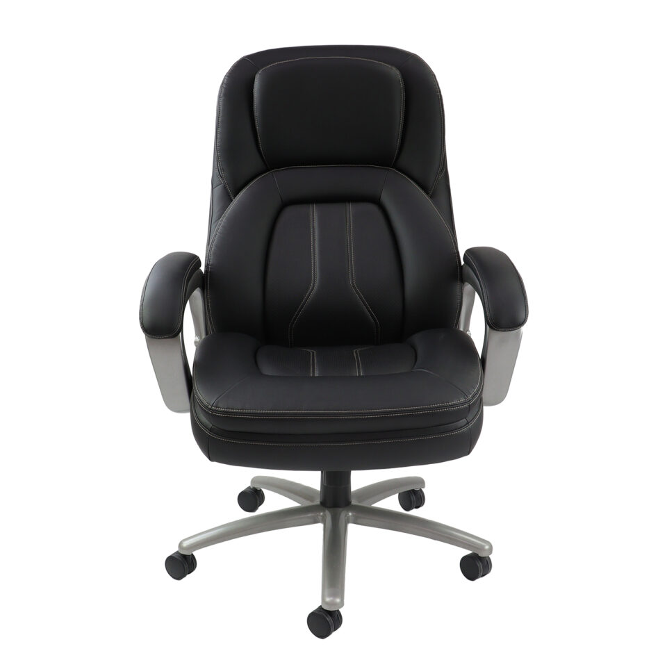 Atlas bariatric executive chair - black faux leather faced - Image 3
