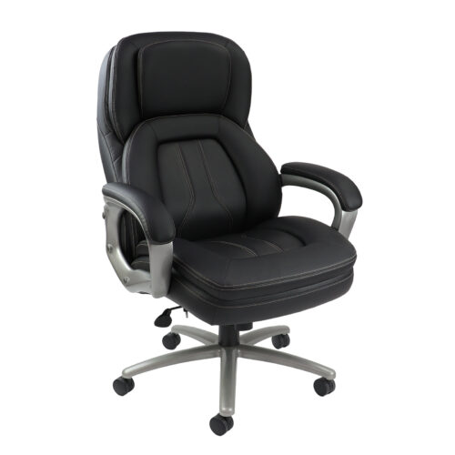 Atlas bariatric executive chair - black faux leather faced