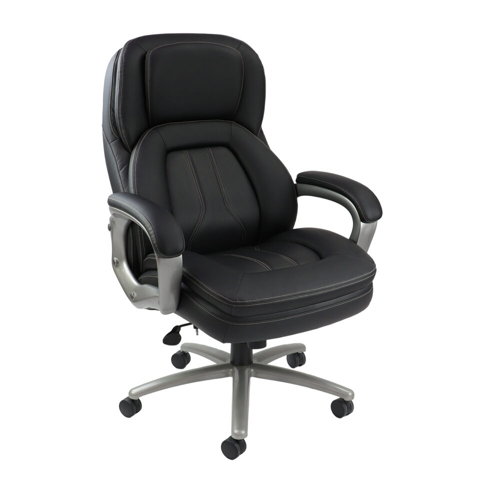 Atlas bariatric executive chair - black faux leather faced
