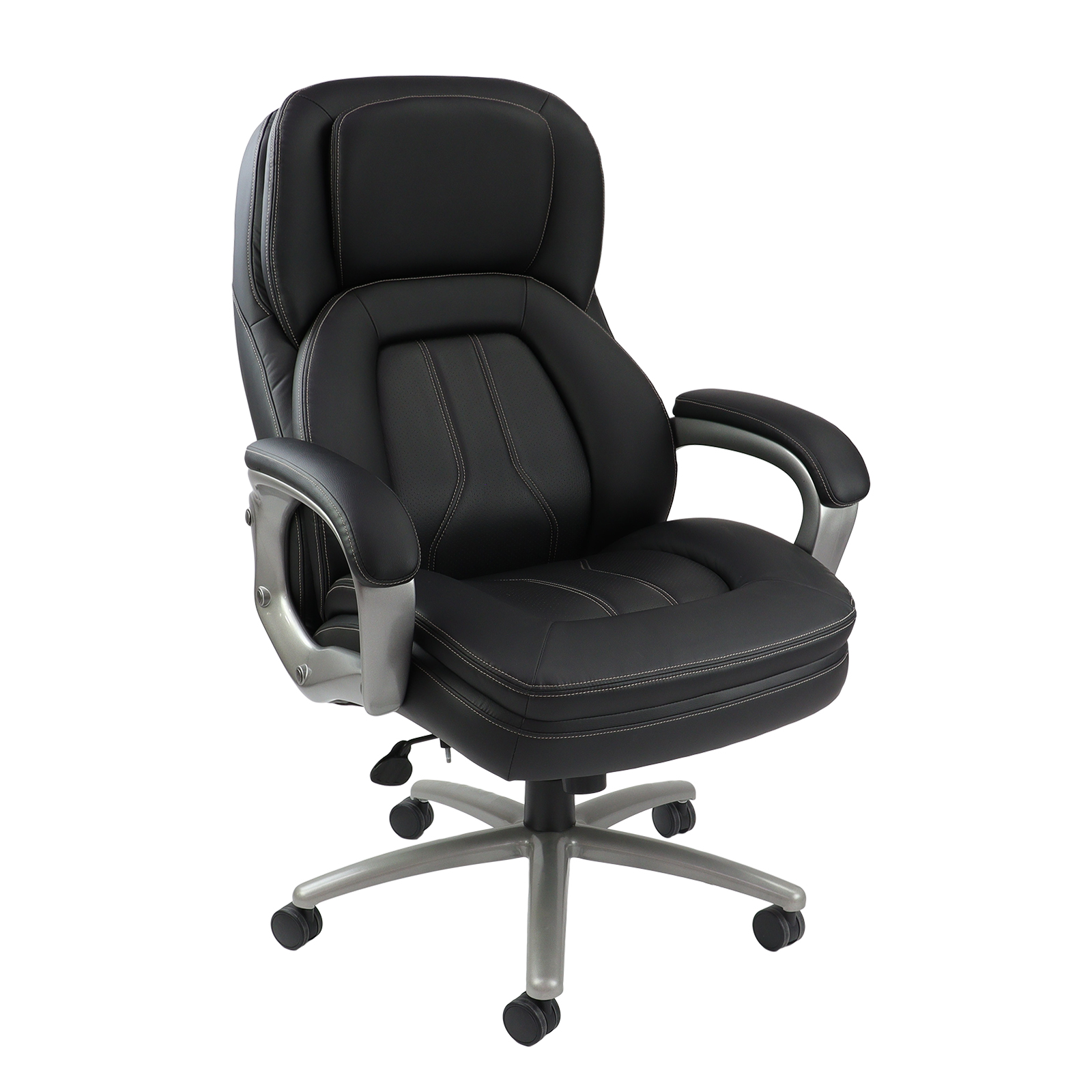 Atlas bariatric executive chair - black faux leather faced