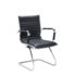 Bari² executive visitors chair - black faux leather