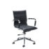 Bari² medium back executive chair - black faux leather