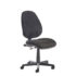 Bilbao fabric operators chair with lumbar support and no arms