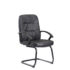 Cavalier executive visitors chair - black leather faced