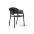 Contra one piece polypropylene chair with integrated arm