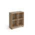 Cairo cube storage unit 950mm high with 4 open boxes and sleigh frame legs