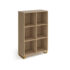 Cairo cube storage unit 1370mm high with 6 open boxes and sleigh frame legs