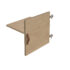 Storage unit insert - cupboard door with shelf and leather strap handle