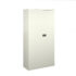 Steel contract cupboard with 3 shelves 1806mm high - white