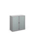 Bisley systems storage low tambour cupboard 1000mm high - silver