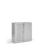 Bisley systems storage low tambour cupboard 1000mm high - silver