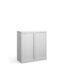 Bisley systems storage low tambour cupboard 1000mm high - white