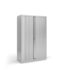 Bisley systems storage medium tambour cupboard 1570mm high - silver