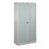 Bisley systems storage high tambour cupboard 1970mm high - goose grey