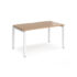 Adapt single desk 800mm deep - white frame