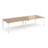 Adapt double back to back desks 1200mm deep - white frame