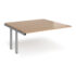 Adapt boardroom table add on unit - silver frame