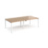 Adapt rectangular boardroom table - white frame