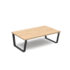 Encore modular large coffee table with black sled frame