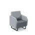 Encore low back 1 seater sofa 600mm wide with black sled frame