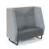 Encore high back 2 seater sofa 1200mm wide with black sled frame