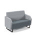 Encore low back 2 seater sofa 1200mm wide with black sled frame