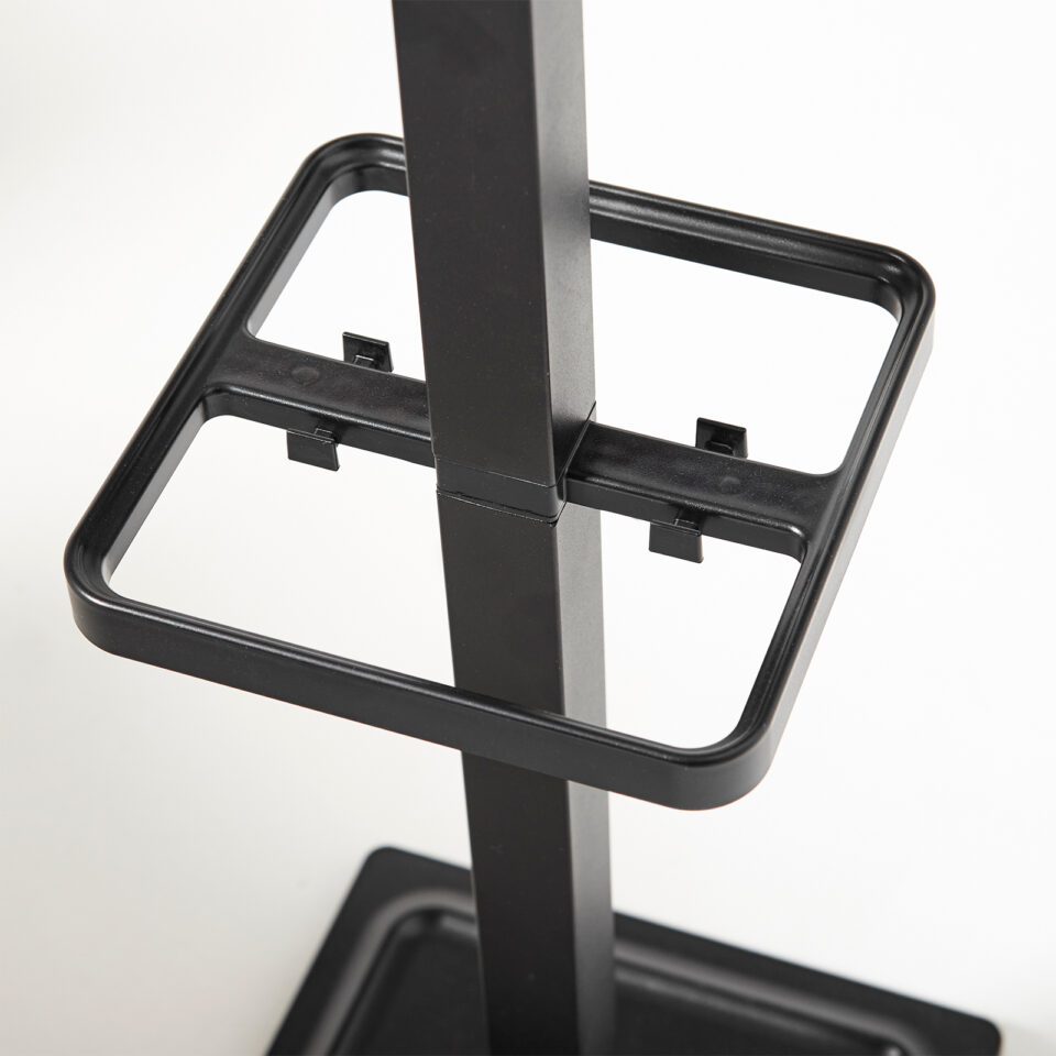 Epsilon coat stand with 4 coat hooks and 4 umbrella hooks - Black - Image 3