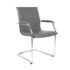 Essen meeting room cantilever chair - grey faux leather