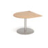 Eternal radial extension table - brushed steel base