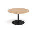 Eternal circular boardroom table - black base