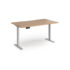 Elev8 Contract Straight Sit-stand Desk 800mm deep - Silver Frame