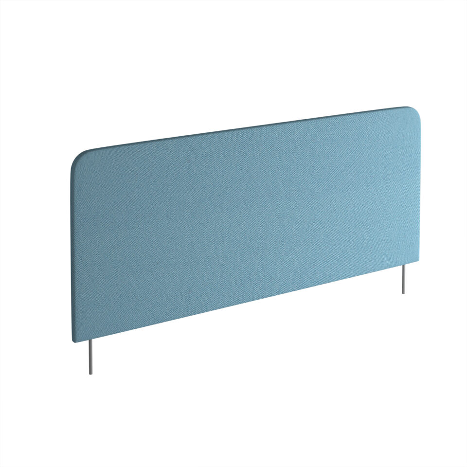 Vibe Elev8 fabric screen for back-to-back desks 600mm high with brackets - Band A fabric