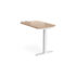 Elev8 Touch sit-stand return desk 800mm deep -white frame