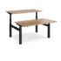 Elev8 Touch sit-stand back-to-back desks - black frame