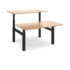 Elev8 Touch sit-stand back-to-back desks - black frame