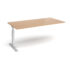 Elev8 Touch boardroom table add on unit - silver frame