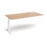 Elev8 Touch boardroom table add on unit - white frame