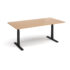 Elev8 Touch boardroom table, black frame