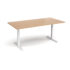 Elev8 Touch boardroom table, white frame