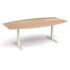 Elev8 Touch radial boardroom table - white frame