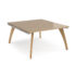Fuze back to back desks 1600mm deep - with oak legs