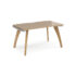 Fuze single desk 800mm deep - with oak legs