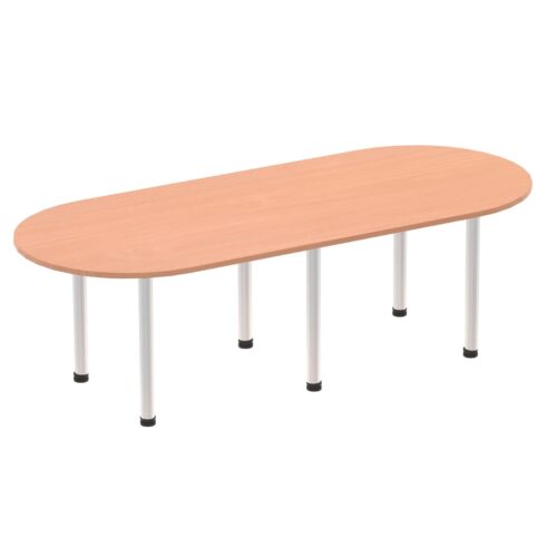 Impulse Boardroom Table - Silver Post Leg